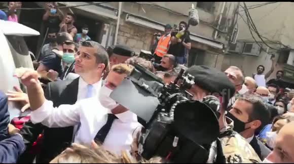 Protesters call for 'fall of the regime' as France's Macron visits Beirut in wake of deadly explosion