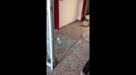 A glimpse of the havoc and destrution inside the houses