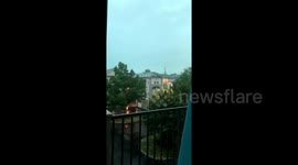 US: Lightning Strikes, Thunderstorms Moving Through Pennsylvania