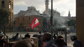 Protest in front of the Parliament in Beirut