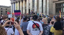 LGBT protest in Warsaw
