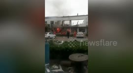 Two-storey shop in China explodes due to gas leak, injuring six