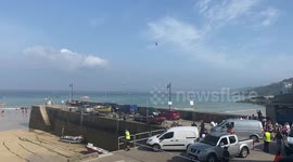Explosion at beachfront restaurant overlooking St Ives waterfront leaves one casualty seriously injured