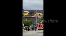LA fire crew responds to 'Jackass' star Steve-O duct-taped to billboard as promotional stunt