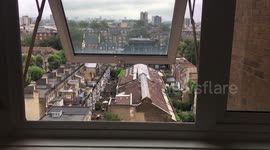 Toddler dead after falling from ninth floor window at block of flats