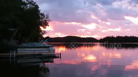 Beautiful sounds of the Loon singing at sunrise on Pike Lake Chain