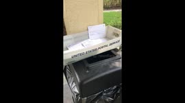 USPS LEFT UNDELIVERED MAIL ON TOP OF TRASH