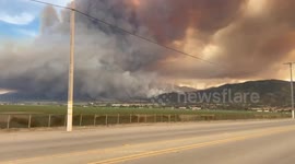 Air units battle River Fire threatening homes in Monterey County, California