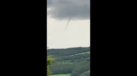 Possible tornado funnels over Wigan, UK