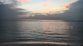 Beautiful Maldivian sunset