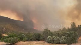 Planes dump fire retardant on blaze ravaging Napa County, California
