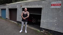 A bodybuilder created his own gym in a rented garage during the lockdown - including weights machines and floor length mirrors, for less than £3,000