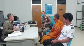 Buddhist monk accidentally drives with rescued pet dog tied to car