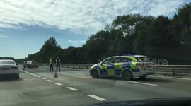 A12 traffic: Video shows standstill near Marks Tey in Essex after police shut road 1/3