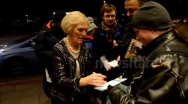 Merry Berry greets fans in central London