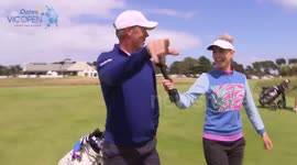 Amazing golf shot at Australia game