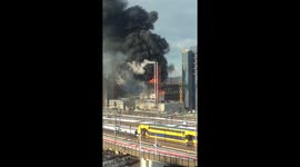 Hospital blaze in Leiden, Netherlands