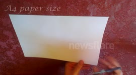 How To Make a Perfect Paper Star With TWO Cuts Only!