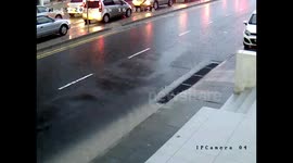 Road Floods from Rain 