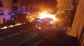 Incendie à Caen rue de falaise