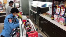 Cobra caught after terrifying customers at supermarket in Thailand