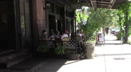 Outdoor Activities in the Old Market District of Omaha Nebraska