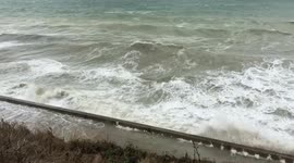 Storm Ellen continues to batter Brighton, England