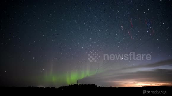 Rarely seen 'sprites' captured over central Canada