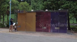 Japanese toilet with 