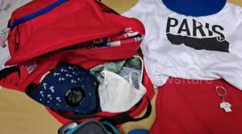 Packing (part of a series of videos about the UEFA Champions League final, watching the live broadcast at Parc des Princes, Paris, after having hitchhiked for 200 km, getting offered a ticket on match day)