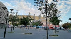 Looking for storing my backpack (part of a series of videos about the UEFA Champions League final, watching the live broadcast at Parc des Princes, Paris, after having hitchhiked for 200 km, getting offered a ticket on match day)