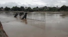 River Overflows Causing Floods In Northern Thailand