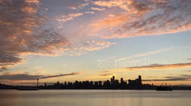 Watch a spectacular sunrise over Downtown Seattle