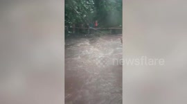 Police rescue 70 people stranded in rising floodwater in western India