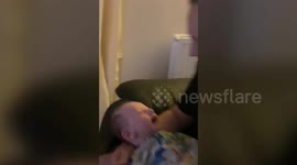 Baby boy says his first word at just eight weeks old