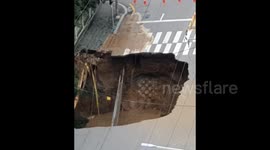 South Korea: Sinkhole Has Opened In Guri, Gyeonggi