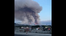 Wildfire in Penticton, British Columbia, Canada