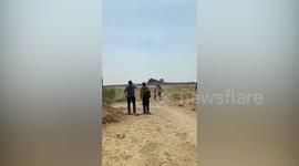 Alternate angle: Mud volcano erupts killing buffalo and poisoning farmers with toxic gas