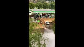 Glasgow hotel guests trapped after heavy rain floods surrounding area