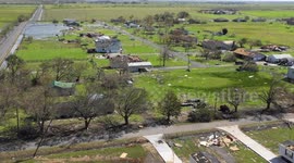 Bird's Eye View of Hurricane Laura Damage in Cameron Parish