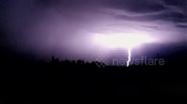 Extreme Lightning Storm in Slow Motion