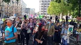 Extinction Rebellion protest in London as they begin ten days of climate protests