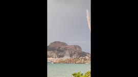 Strange Tornado In Cefalu