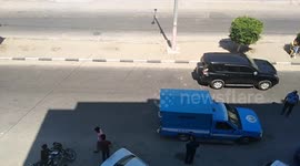 The Qatari ambassador, Muhammad Al-Emadi, and his accompanying delegation left the Gaza