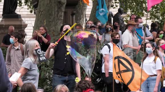 Extinction Rebellion has second day of planned 10-day protest