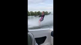 Barefoot Skiing Gone Wrong