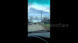 US: Damaged Lake Charles By Hurricane Laura In Louisiana