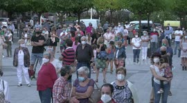 Neighbourhood protest against the lack of security in the village.