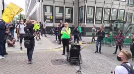 UK: Ecologist Arrested During Extinction Rebellion Protest Day 3 In London