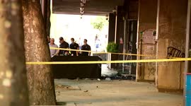 Aftermath footage shows scene of explosion in Tbilisi